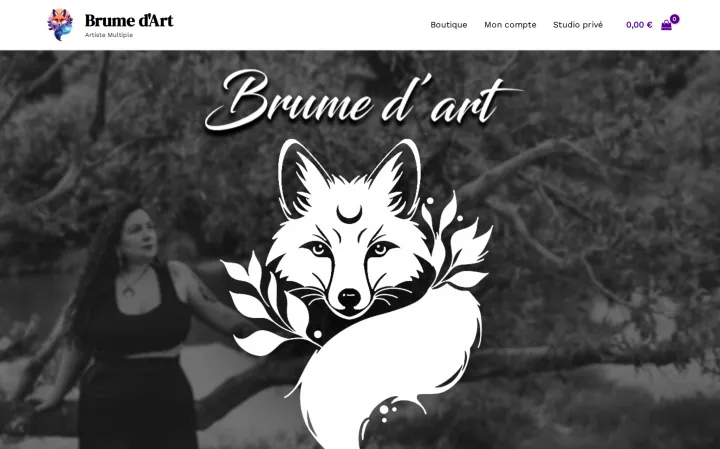 Aperçu du site Brume d'Art