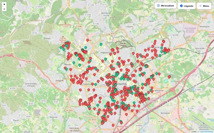 Aperçu du site Parking PMR Montpellier